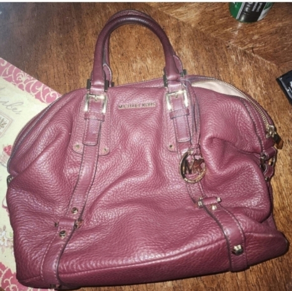 🍂🍁⚘️VINTAGE Michael Kors Bedford Legacy Convertible Satchel - Picture 6 of 8